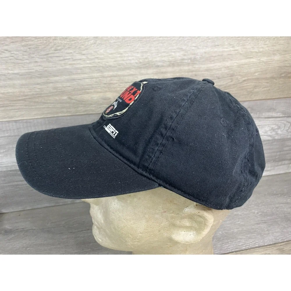 Jim Beam Hat Cap Strap Back Black Twill One‎ Size Mens ESPN Promo Adjustable